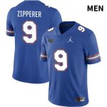 Men's Florida Gators #9 Keon Zipperer NCAA Jordan Brand Royal NIL 2022 Authentic Stitched College Football Jersey KEA3462HH